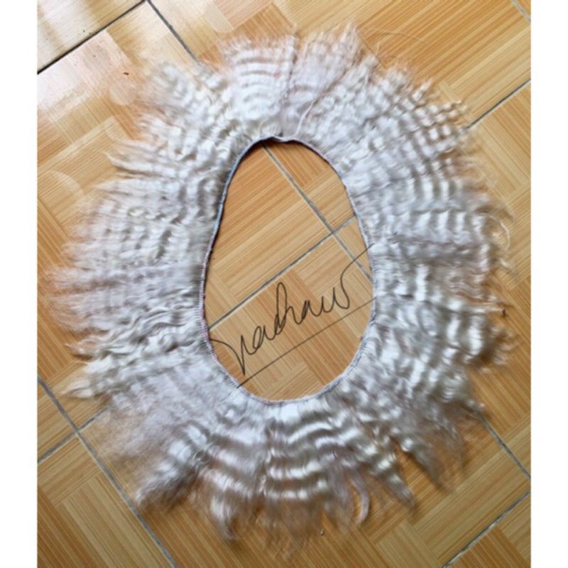 Lông dê may tóc làm Wig Búp bê - dài 1m  16-18 cm