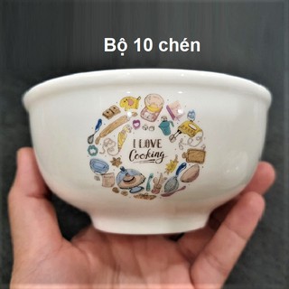 bộ chén sứ ăn cơm - combo chén sứ ăn cơm