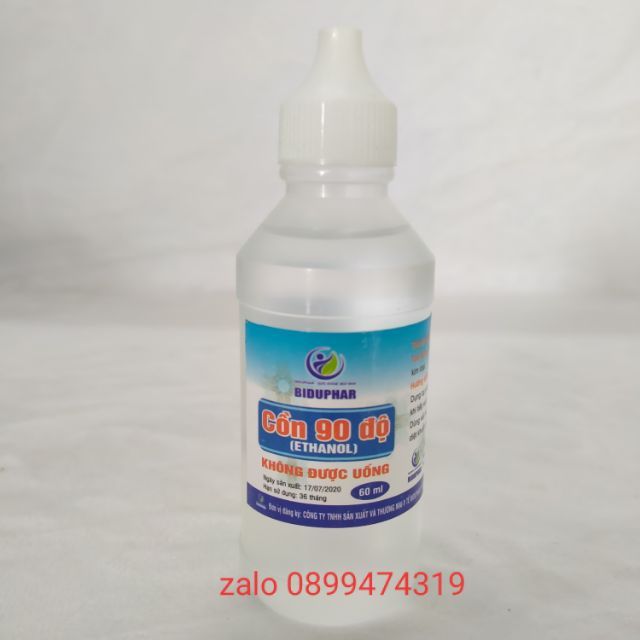CỒN 70 ĐỘ ( 1 lốc 10 chai 60ml)