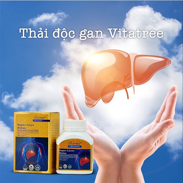 Vitatree Super Liver Detox – thải độc cho lá gan khỏe mạnh- 100 viên