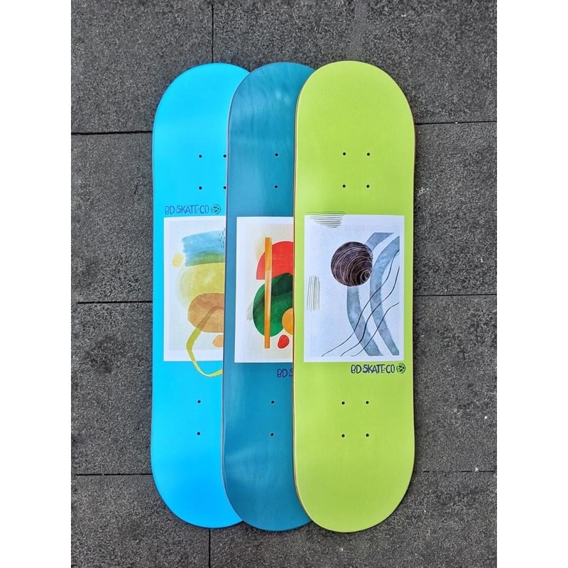 Mặt Ván Trượt Skateboard Chuyên Nghiệp Châu Âu - BDSKATECO WATER COLOR DECK 8.0