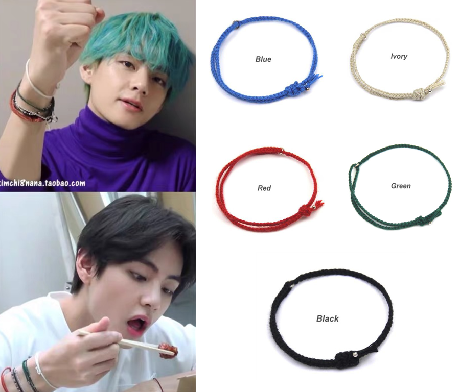 2021 KPOP BTS Hand Strap Vòng Tay Thời Trang đầy Màu Sắc Cặp đôi Vòng Tay Bạn Bè Tốt Jungkook V Kim Tae Hyung | BigBuy360 - bigbuy360.vn