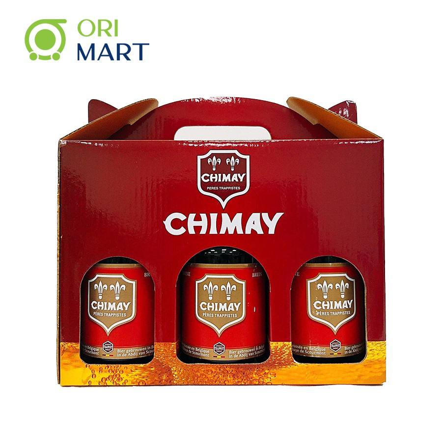 COMBO 4 CHAI BIA CHIMAY ĐỎ 330ML - CHIMAY RED