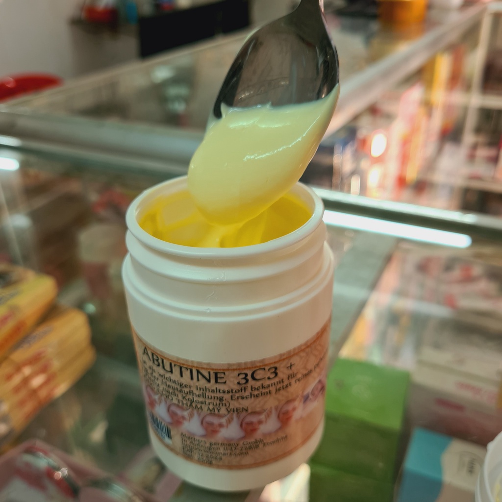 Kem kích trắng 3C3 Abutine dùng trộn kem LOẠI KEM VÀNG - TRẮNG MẠNH 150gr