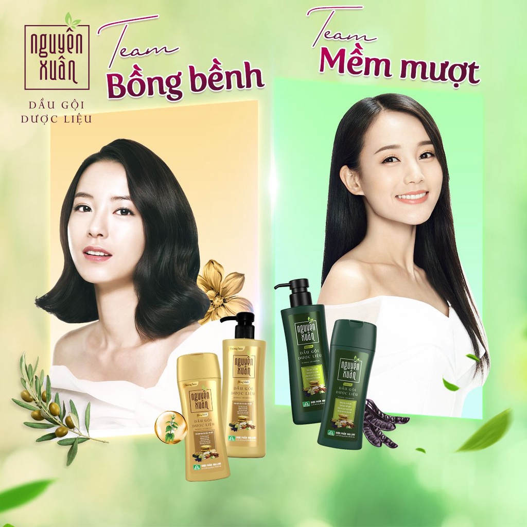Dầu gội nguyên xuân dầu gội đầu thảo dược dầu xả kích thích mọc tóc ngăn rụng tóc dầu dưỡng tóc Chai 250ml