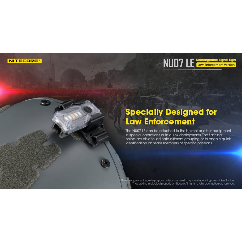 NITECORE NU07 LE multi-function signal light, using USB Type C charging