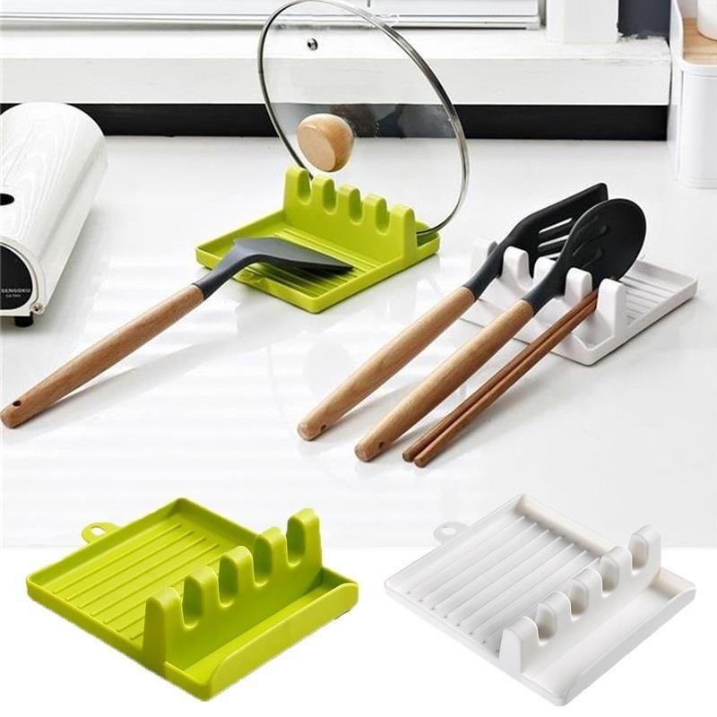 Thìa nhà bếp Kệ thìa Nồi Nắp Giá đỡ Nắp đậy Bộ lọc