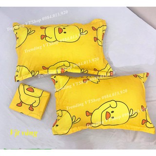 [Giá rẻ cực sốc] Vỏ gối nằm vịt vàng Poly Cotton siêu mềm mịn, giá cực rẻ 45x65cm