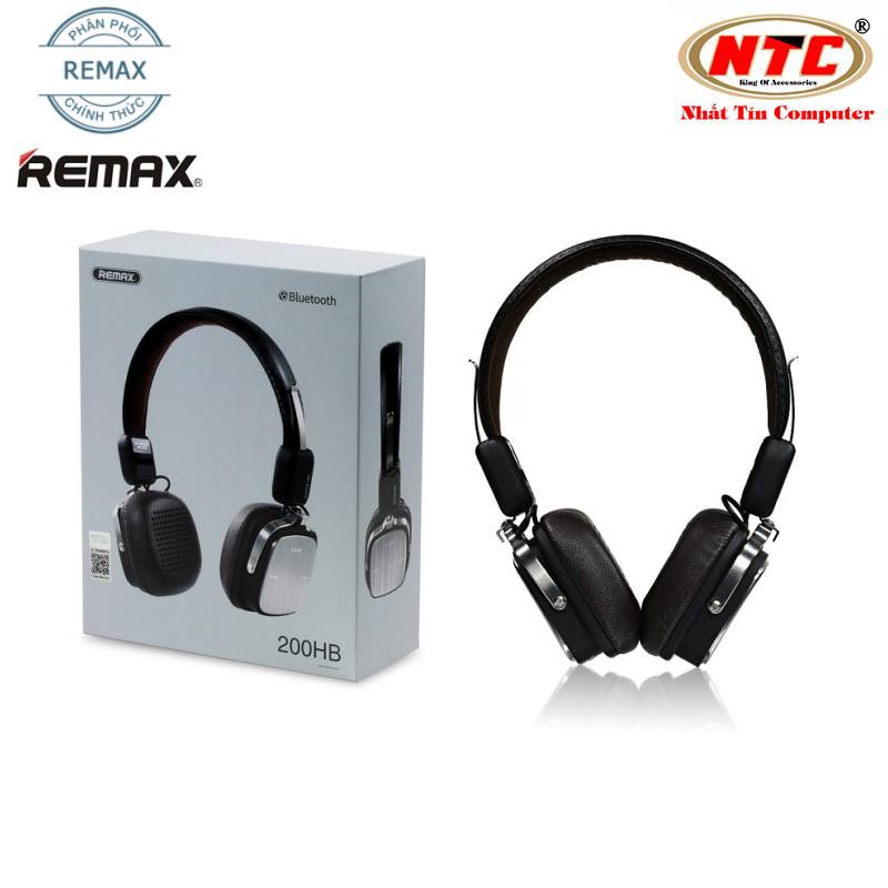 [Mã 267ELSALE hoàn 7% đơn 300K] Tai nghe Bluetooth cao cấp Remax 200HB - siêu gọn (Đen)