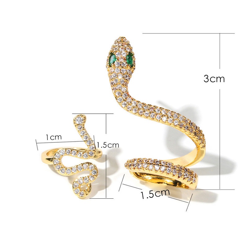 Khuyên Kẹp Vành Tai Không Xỏ Hình Rắn Thời Trang