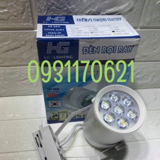 Đèn rọi ray 7w HG vỏ đen-trắng  ánh sáng trắng hoặc vàng