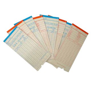 Thẻ chấm công dày - xấp 100 tờ