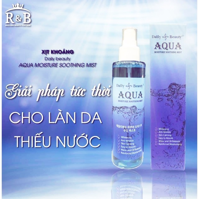 [ Chính hãng] Xịt khoáng 💦 DAILY BEAUTY 💦 nhập khẩu Hàn Quốc, cấp ẩm siêu tốc, dịu da, ngừa lão hoá da, chảy sệ | BigBuy360 - bigbuy360.vn