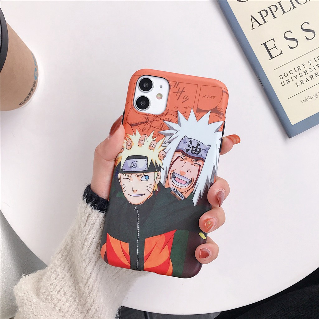 Ốp điện thoại nhựa mềm in họa tiết Naruto thích hợp cho các cặp đôi cho iPhone 11 PRO MAX 7/8plus SE2020 X/XS XR XSMAX