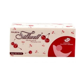 KHĂN GIẤY RÚT SILKWELL ĐỎ 280 TỜ