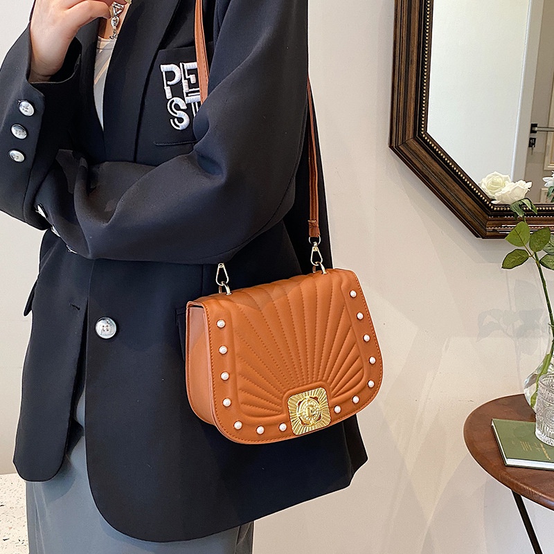 Túi Đeo JASMIN NOIR Chéo Vai Họa Tiết Sọc Thời Trang Sành Điệu Cho Nữ