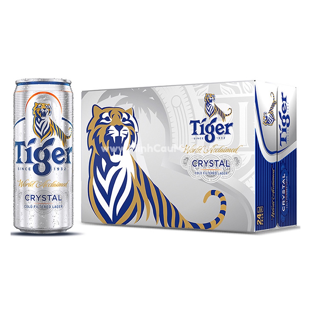 Thùng 24 lon Bia Tiger Bạc 330ml