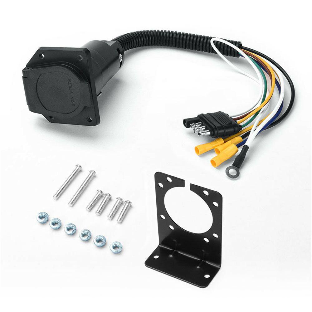 Phụ Kiện Phích Cắm Chuyển Đổi 4 Sang 7 Pin Chuyên Dụng Cho Xe Hơi / Xe Tải Điện