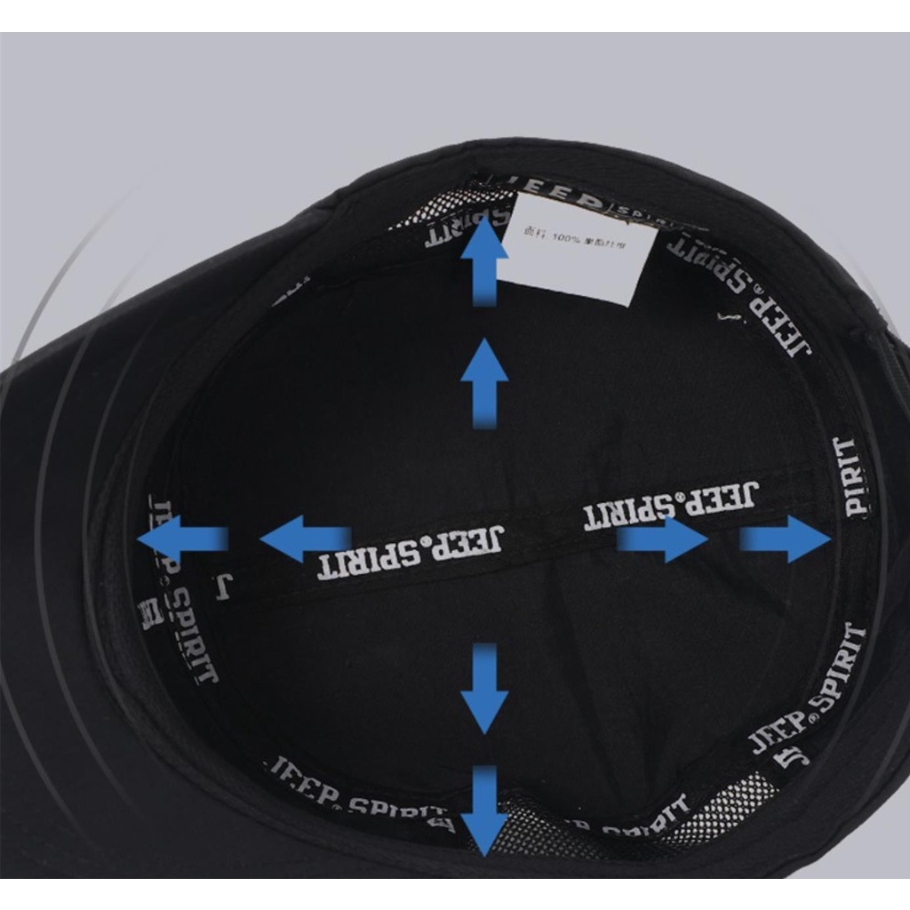 Jeep Spirit  Mũ Lưỡi Trai  Nam Và Nữ Màu Trơn Phối Lưới Thời Trang Mùa Hè