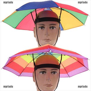 1 chiếc dù đội đầu có dây đeo chống nắng có thể gấp gọn