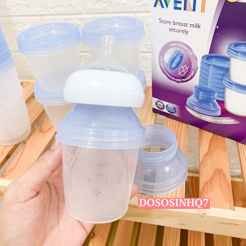 Cốc trữ sữa Philips Avent 180ml - Hàng chính hãng