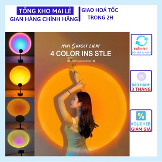Đèn hoàng hôn, đèn led 4 màu hoàng hôn / mặt trời / cầu vồng / hoàng hôn đỏ hỗ trợ chụp hình, quay tiktok
