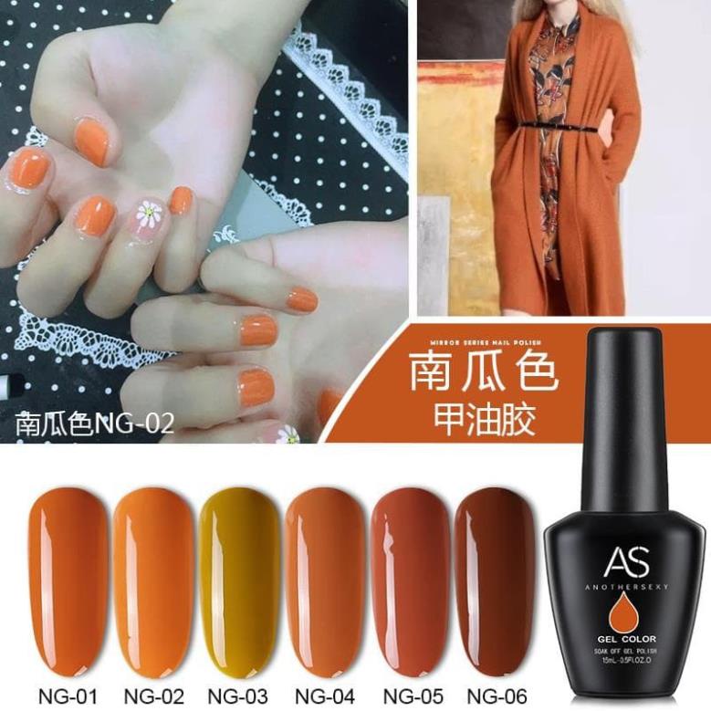 Sơn Gel AS vỏ đen Mã NG ( Cam Kết Chính Hãng - làm khô sơn gel bằng máy hơ uvled )