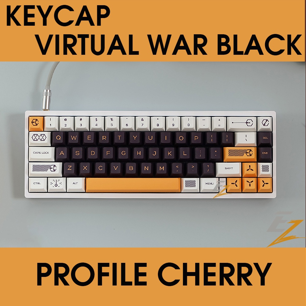 Keycap cho bàn phím Virtual War Cherry Profile Thick PBT 141 Phím | EZPC