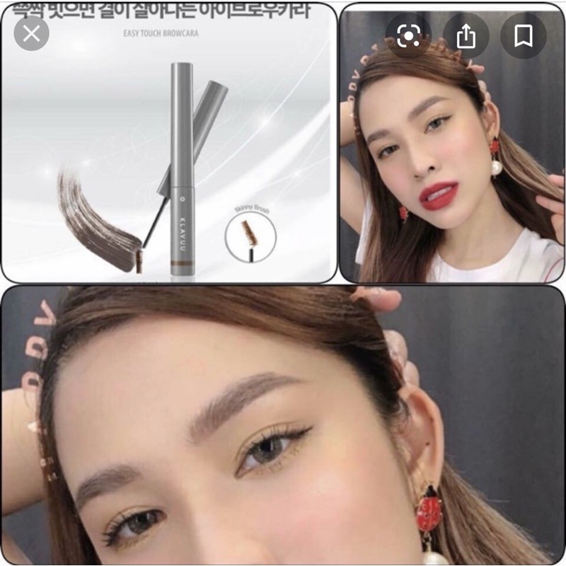 Mascara chải mày klavuu đủ tone