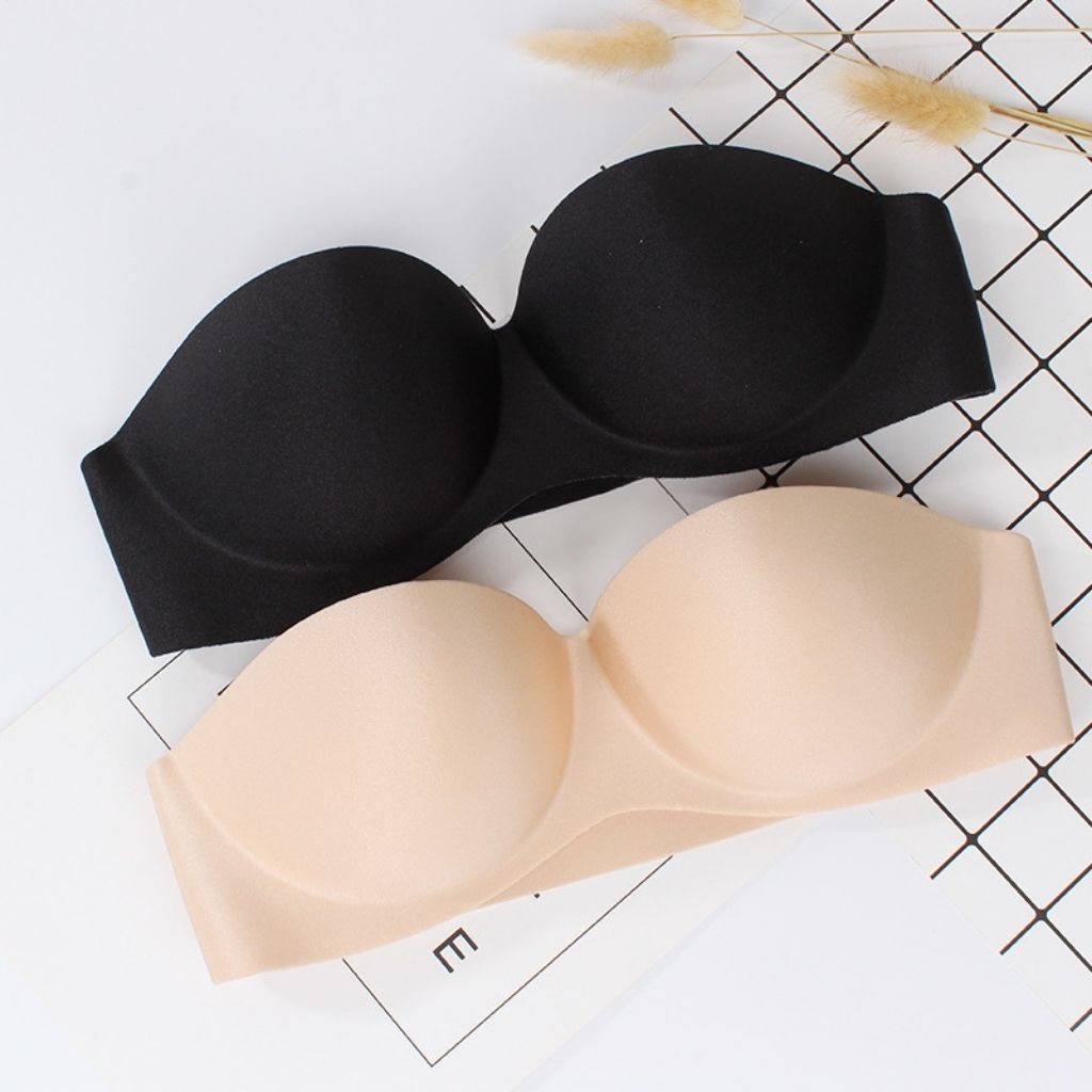 Áo ngực không dây nữ su nâng ngực , áo lót không dây kèm dây trong quây ngang mặc áo hở lưng DOPICO A218