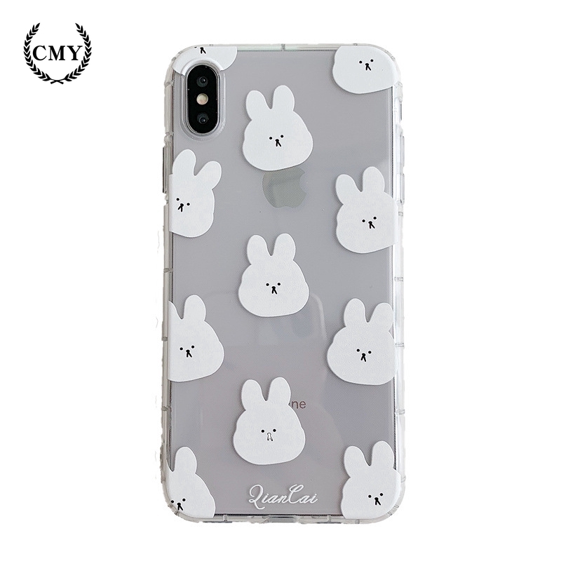 ốp iphone 11 Ốp lưng họa tiết chú thỏ cho iPhone11/11Pro 11pro Max X XR XS XS MAX 6 7 8 plus SE