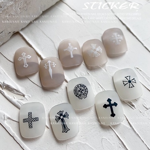 Sticker 3D Thánh Giá | Hình Dán Móng Tay