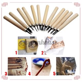 Set 3 / 8 / 12 Dụng Cụ Điêu Khắc Gỗ Thủ Công