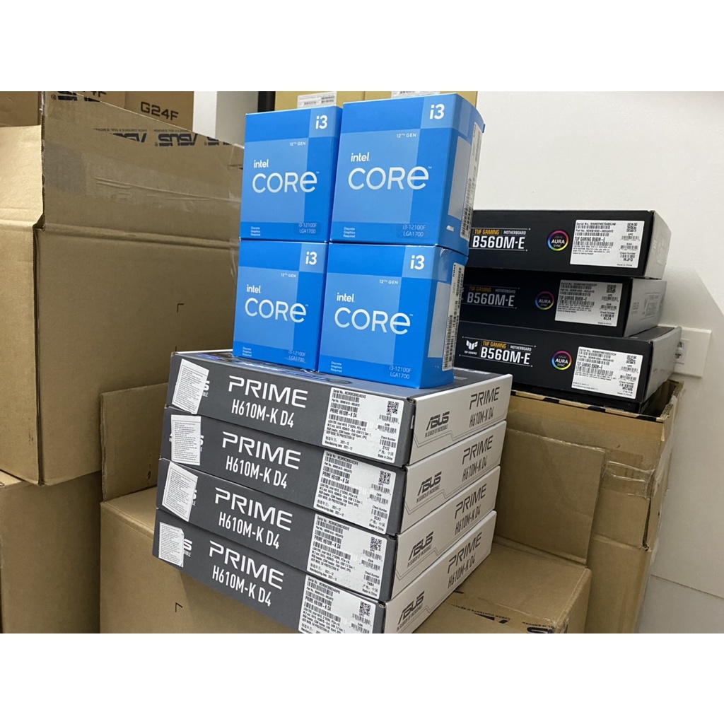 COMBO main Asus H610M-K D4 (NEW FULL CỔNG)+ i3 12100F (NEW BOX HÃNG) LGA 1700 hàng chính hãng bảo hành 36tháng | BigBuy360 - bigbuy360.vn