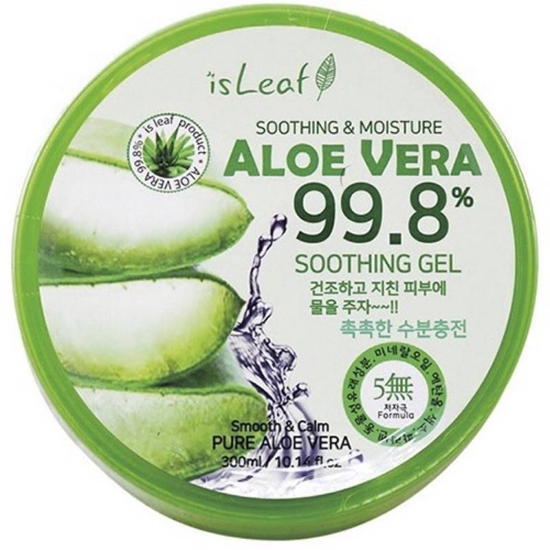 Gel dưỡng ẩm tối ưu nha đam 99.8% isLeaf Aloe Vera 99.8% Soothing &amp; Moisture Gel 300ml