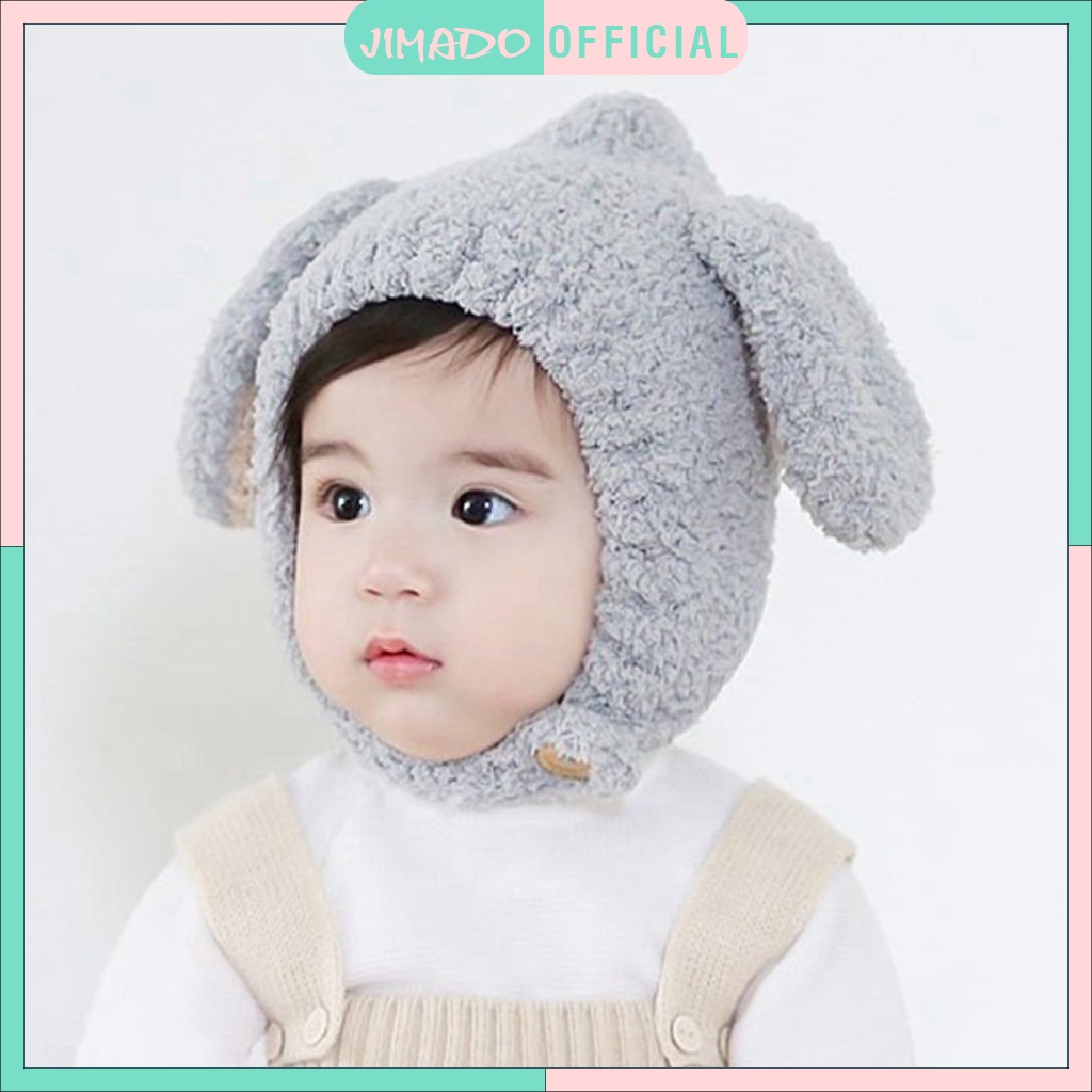 Mũ len cho bé mũ len hàn quốc bé trai bé gái tai cừu dễ thương xinh xắn JIMADO SA1541