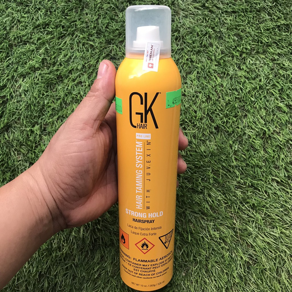 Gôm xịt tạo kiểu tóc GK Strong Hold Aerosol Hairspray 300ml