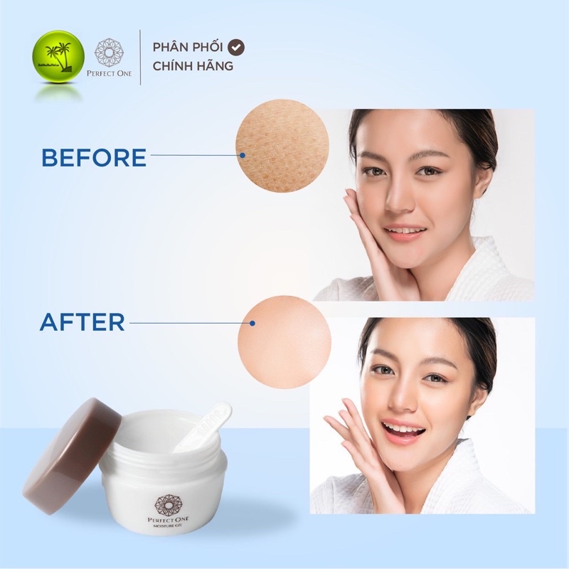 38gr Perfect One Moisture Gel giúp dưỡng ẩm, cấp nước, khoẻ mạnh mịn màng