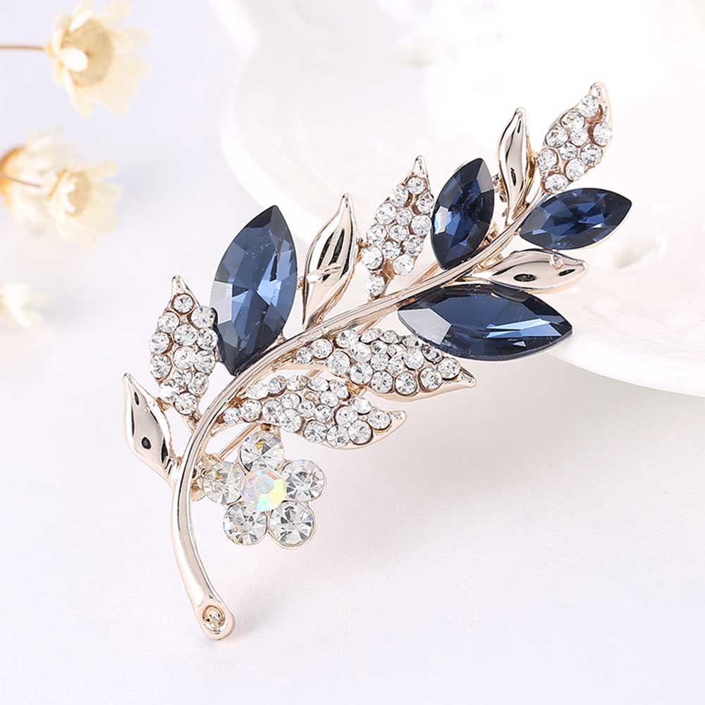 Trâm cài áo hình lá xinh xắn thời trang