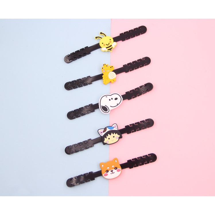 (Hàng Mới Về) Set 20 Phụ Kiện Gắn Khẩu Trang Bằng Silicon Mềm Chống Trượt Có Thể Điều Chỉnh