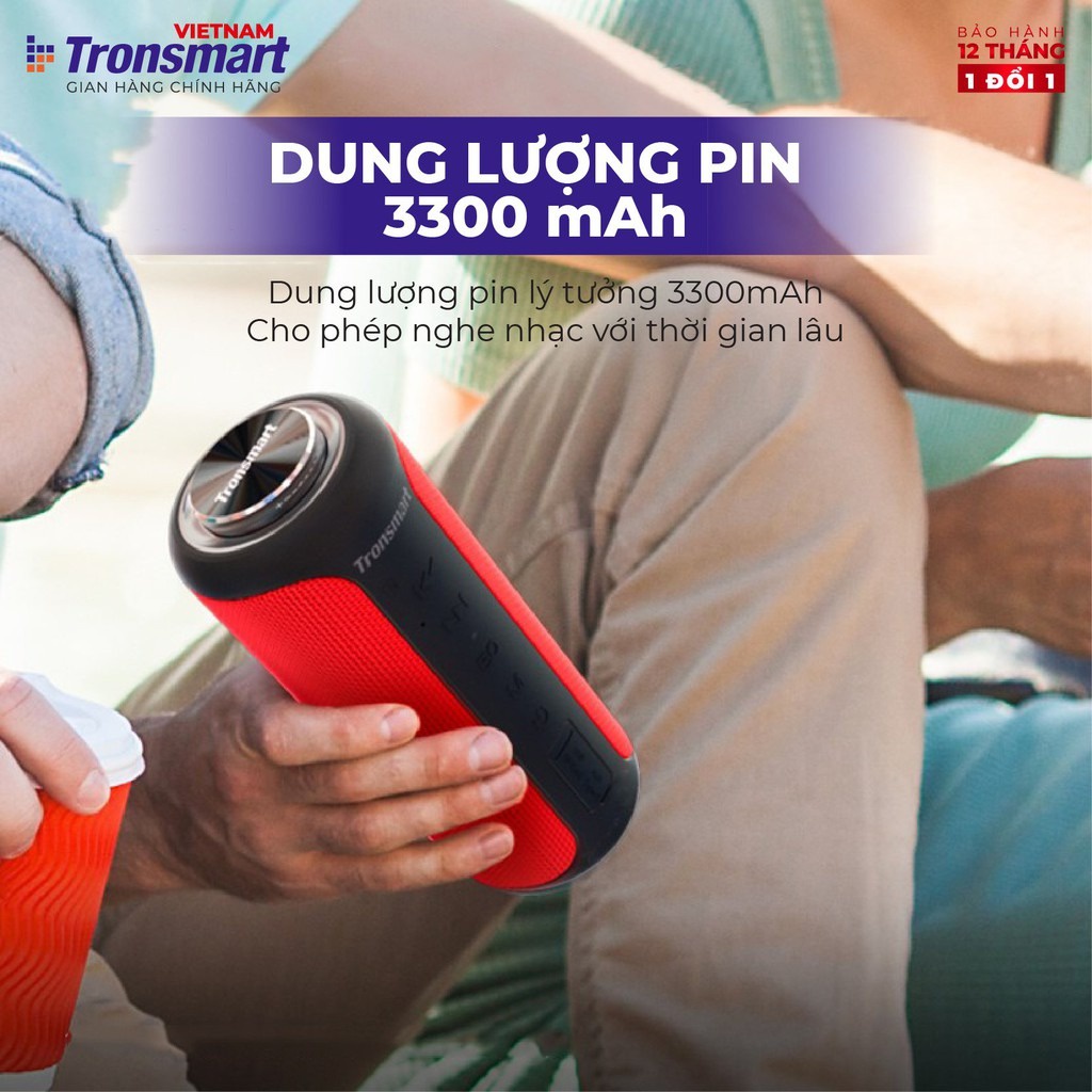 【Giao Hỏa Tốc】Loa Bluetooth Tronsmart Element T6 Plus 40W, BT 5.0, Công nghệ SoundPulse, Chống nước IPX6 - Chính Hãng