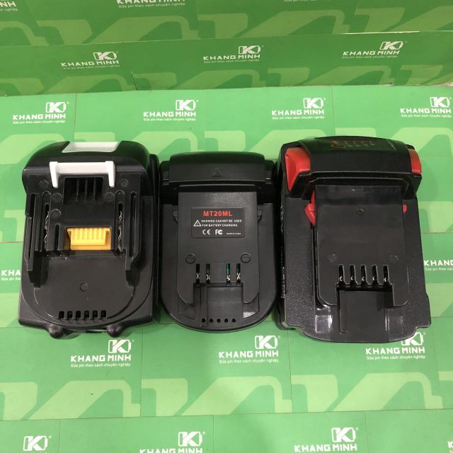 Đế chuyển pin Makita sang Milwaukee 14.4V - 18V trượt