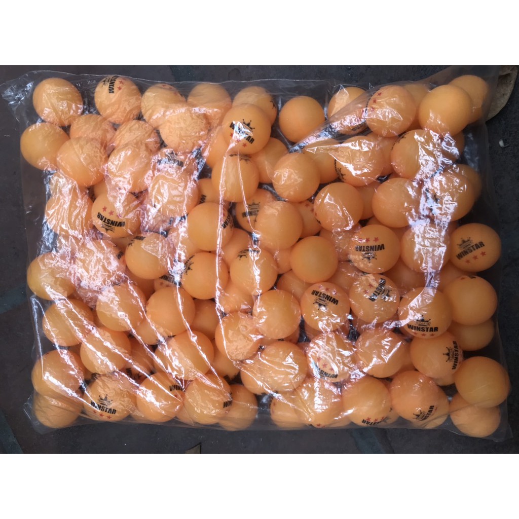 Combo 60 quả bóng bàn tập luyện Winstar (2 màu trắng và vàng) hàng chính hãng