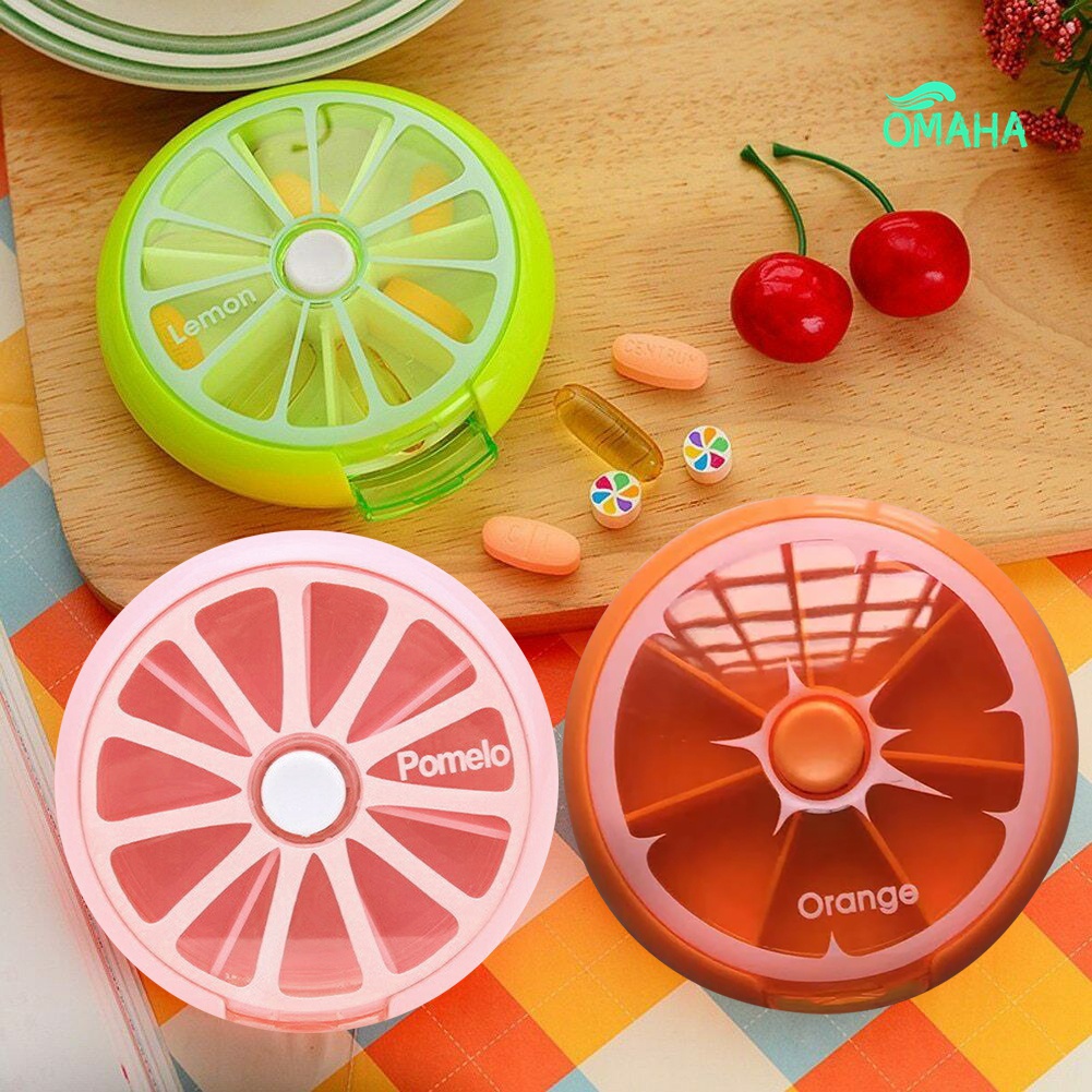 Hộp Đựng Thuốc Mini Có Thể Xoay Được Tiện Dụng