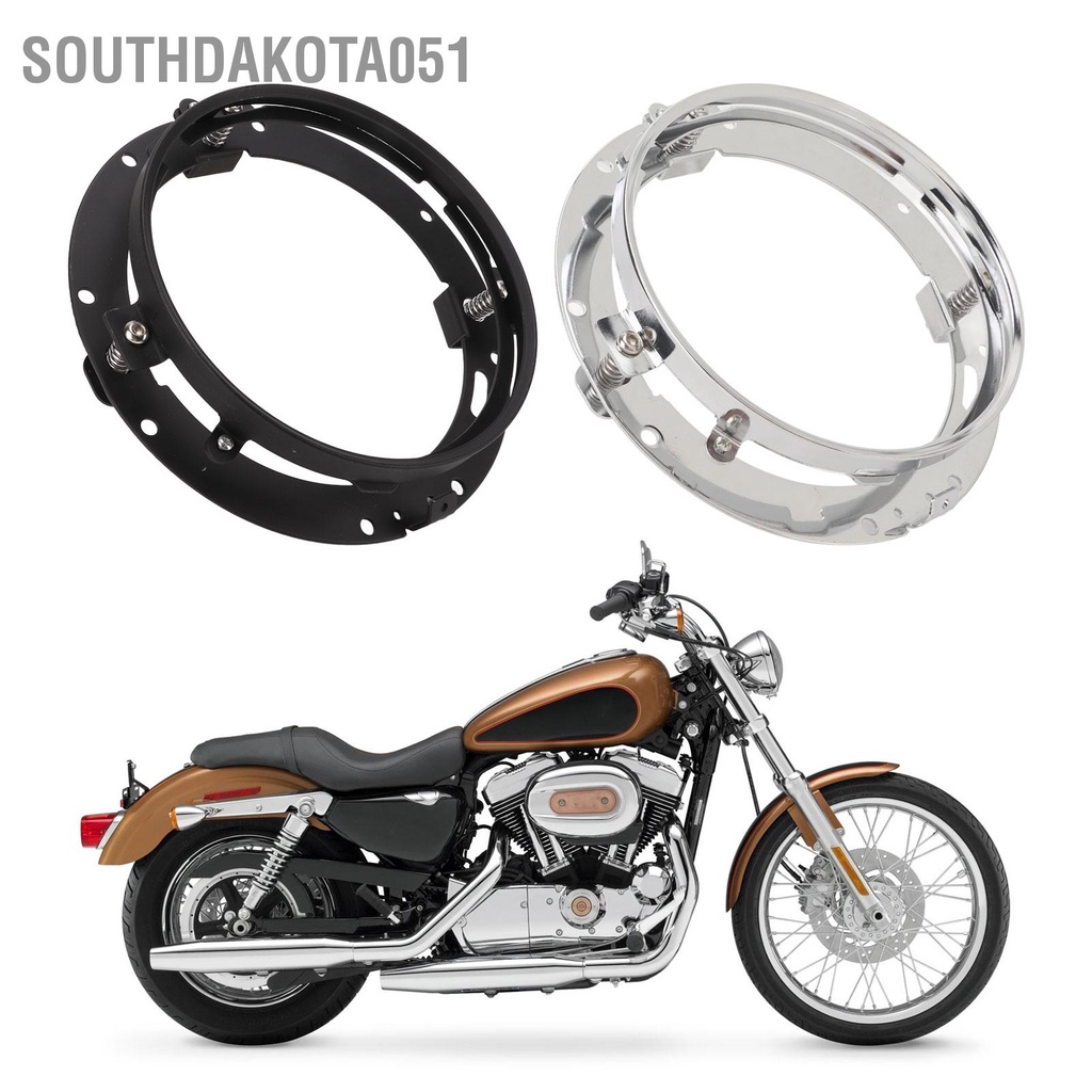 [Hàng HOT] Khung Tròn đèn pha xe máy 7 inch - Giá Đỡ Đèn Pha Led gắn đầu xe máy【Southdakota051】