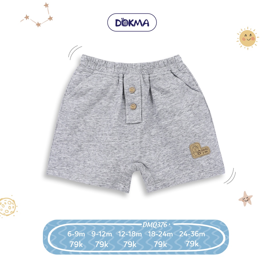 Quần đùi dokma DMQ376 cho bé từ 6 tháng- 36 tháng