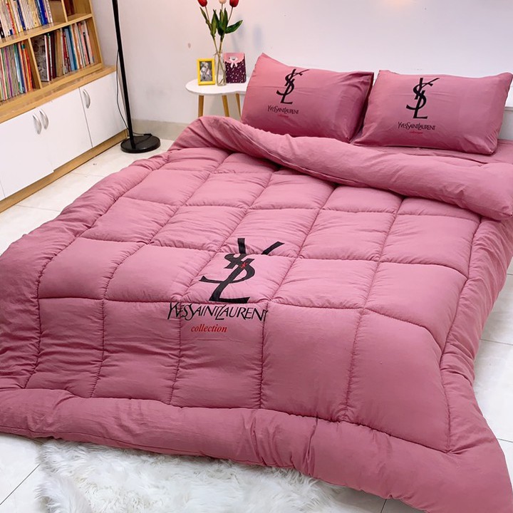 BỘ CHĂN GA GỐI PHAO COTTON ĐŨI 5 MÓN CAO CẤP MẪU MỚI TRẺ TRUNG HIỆN ĐẠI