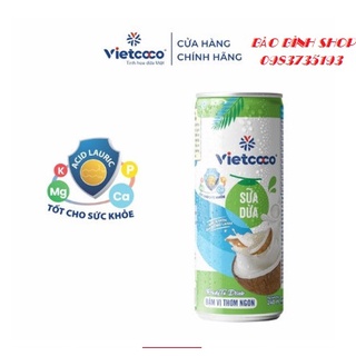 COMBO 6 LON SỮA DỪA VIETCOCO 240ML (Date mới)