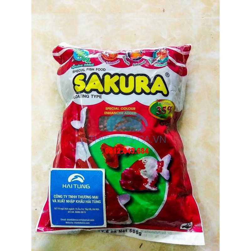 Sakura 35% 500g ( thức ăn cho cá )