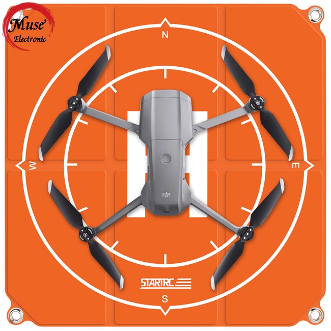 Thảm Đáp Máy Bay Điều Khiển Từ Xa Hình Vuông Gấp Gọn 50/65cm Cho Dji Fpv/mini